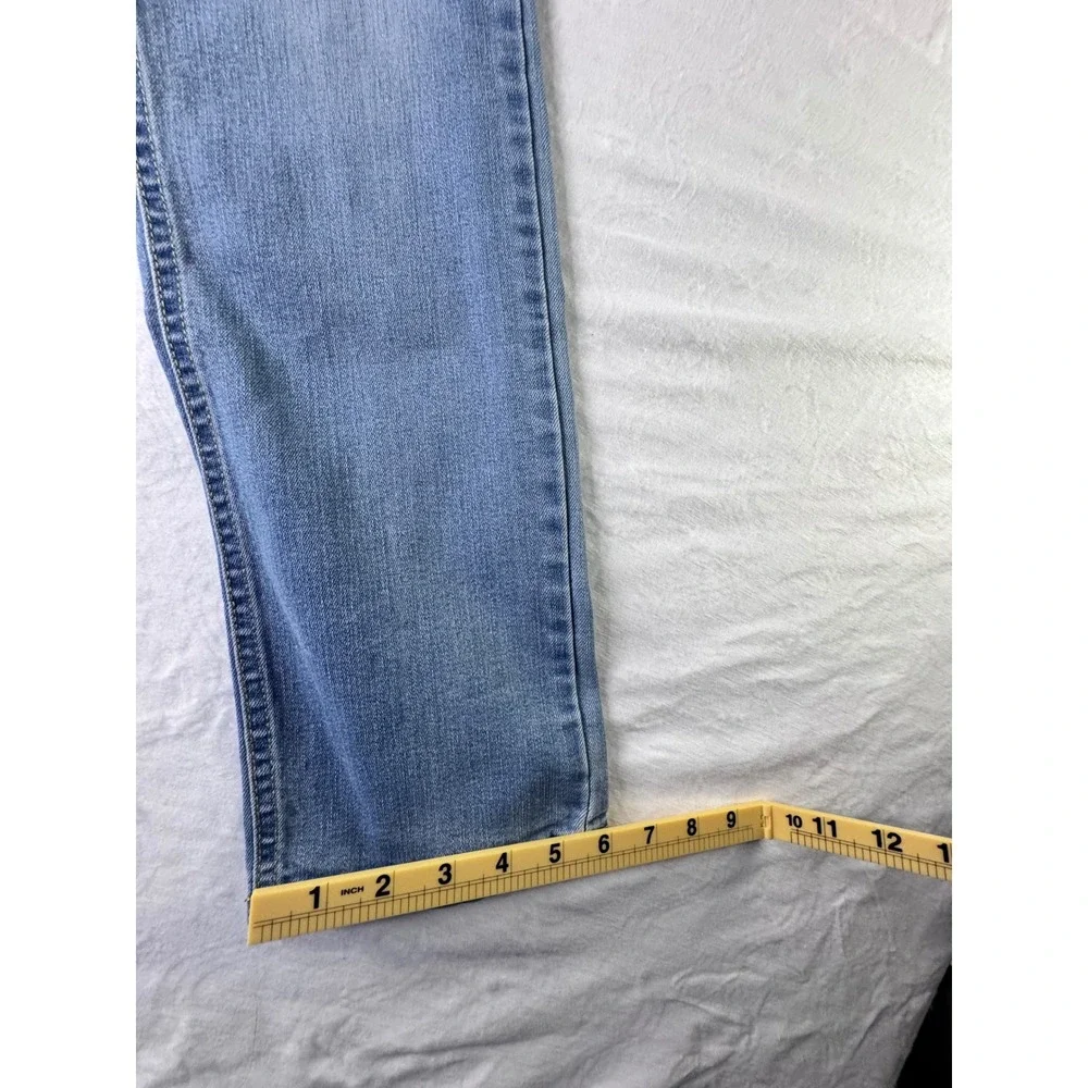 Levi's 514 Straight Fit Jeans‎ Kids Size 16 Reg Blue Excellent Light Wash Denim
